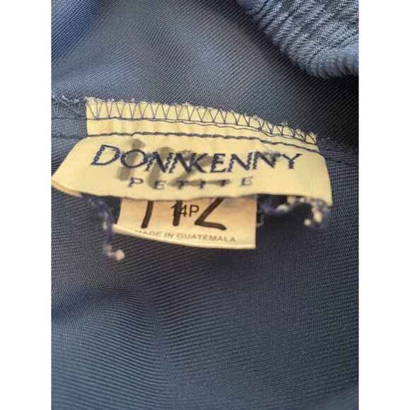 DonnKenny Petite 14P Blue Elastic Waist Pants with Front Pockets - Picture 6 of 7